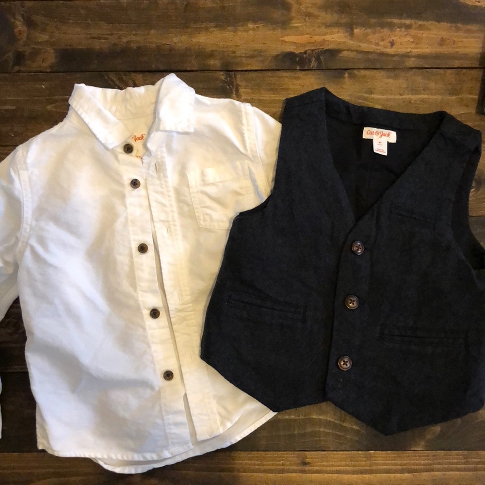 Dress Shirt and Vest Set
